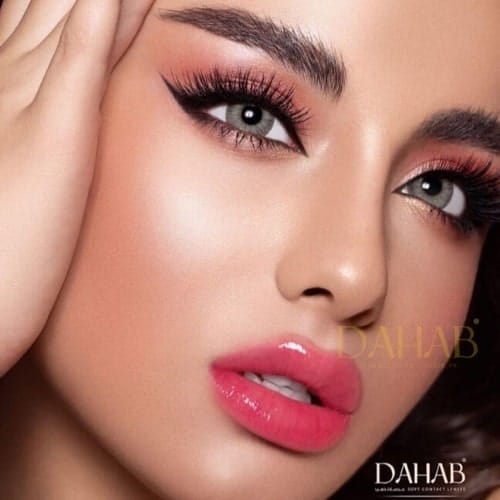 Buy Dahab Sabrin Gray Green Eye Contact Lenses - One Day Collection - dahabcontactlenses.pk