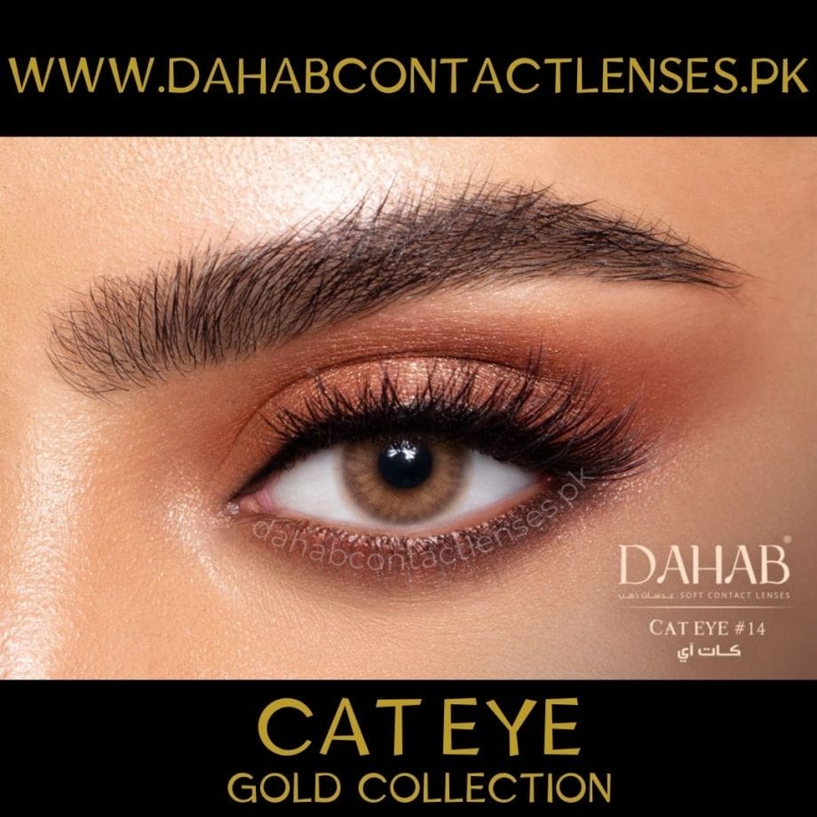 Buy Dahab Cat Eye Contact Lenses - Gold Collection - dahabcontactlenses.pk