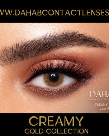 Buy Dahab Creamy Eye Contact Lenses - Gold Collection - dahabcontactlenses.pk