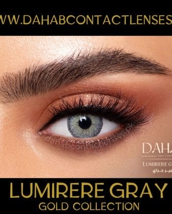 Buy Dahab Lumirere Gray Eye Contact Lenses - Gold Collection - dahabcontactlenses.pk
