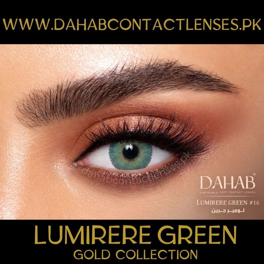 Buy Dahab Lumirere Green Eye Contact Lenses - Gold Collection - dahabcontactlenses.pk