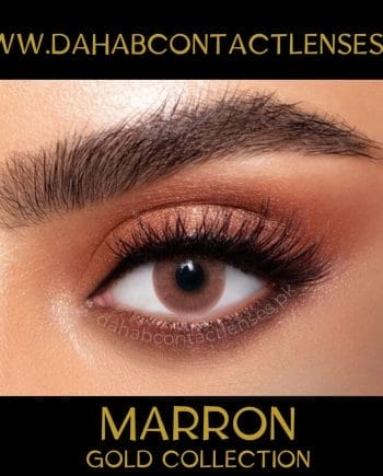 Buy Dahab Marron Eye Contact Lenses - Gold Collection - dahabcontactlenses.pk