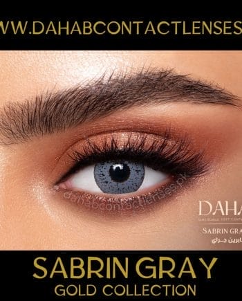 Buy Dahab Sabrin Gray Eye Contact Lenses - Gold Collection - dahabcontactlenses.pk