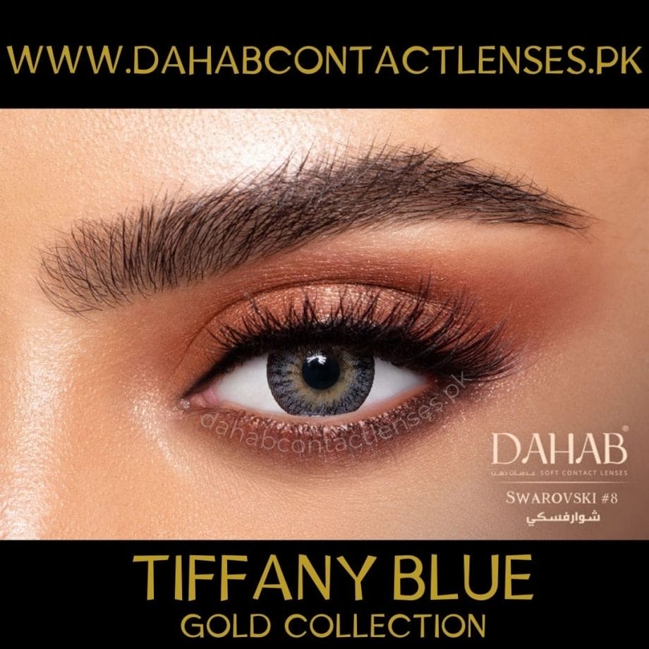 Buy Dahab Tiffany Blue Eye Contact Lenses - Gold Collection - dahabcontactlenses.pk